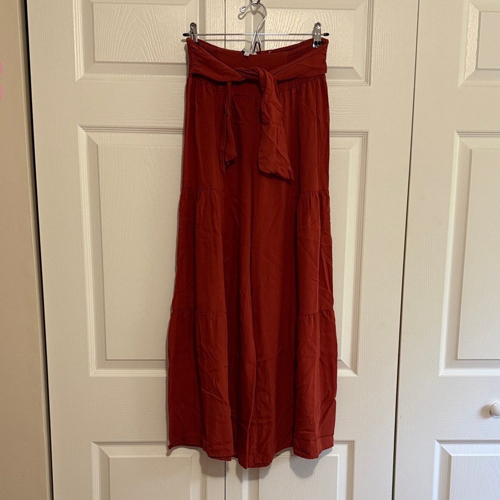Elegant Rust wide leg pants